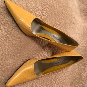 Nine West Faux Snakeskin Heels